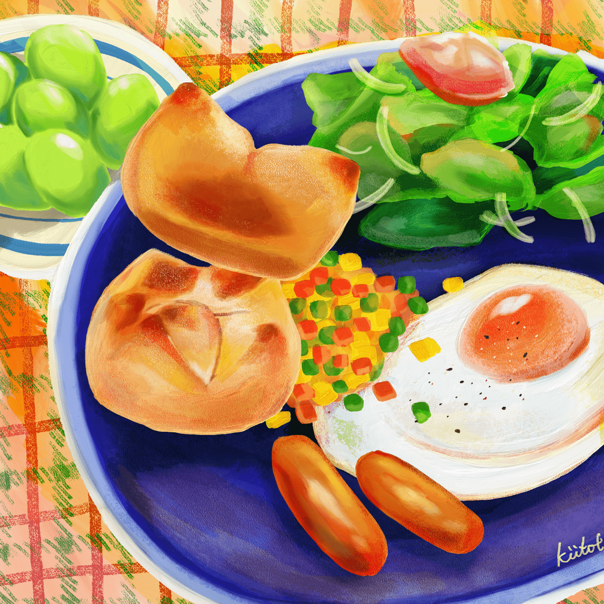 ある日の朝ごはん｜Holiday Breakfast